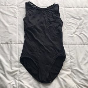 Black High Neck Dance Leotard